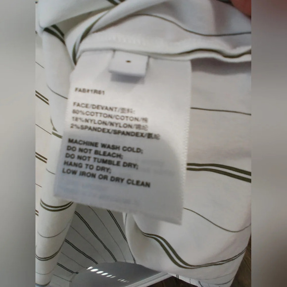 Lafayette 148 white black pinstripe shirt Women's Small office wear classic - Picture 7 of 9